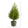 Nearly Natural 3ft Norfolk Island Pine Artificial Tree in Decorative Planter
