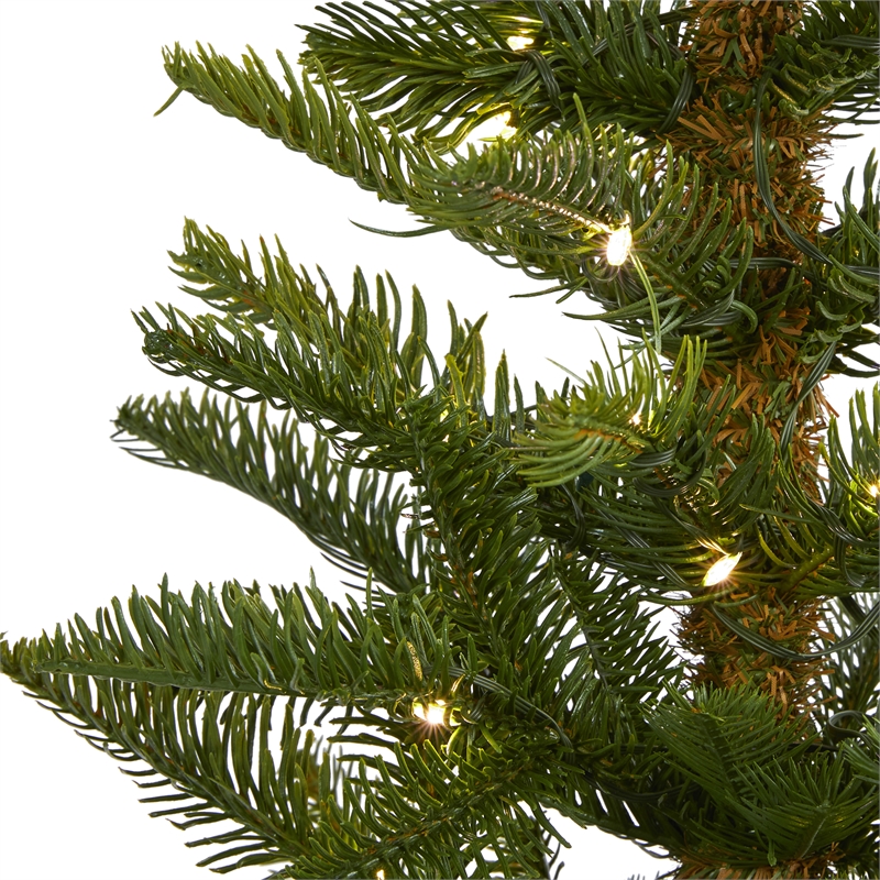 Nearly Natural 5ft Alaskan Alpine Christmas Tree with 100 Clear Microdot LED