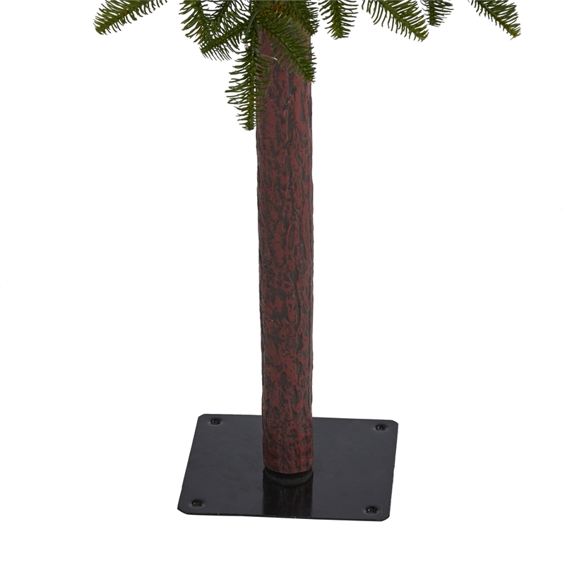 Nearly Natural 5ft Alaskan Alpine Christmas Tree with 100 Clear Microdot LED