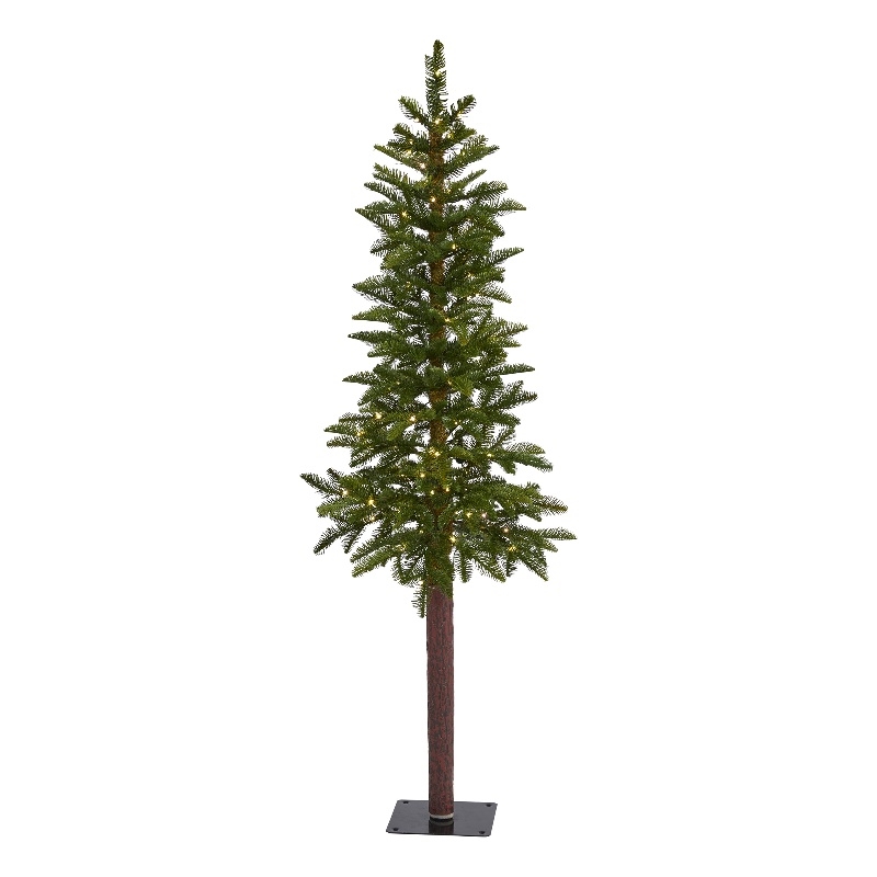 Nearly Natural 5ft Alaskan Alpine Christmas Tree with 100 Clear Microdot LED