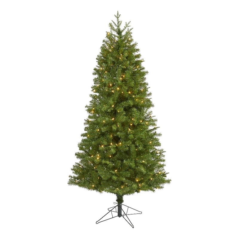 Nearly Natural 6.5ft Vancouver Spruce Christmas Tree with 250 Warm White Lights