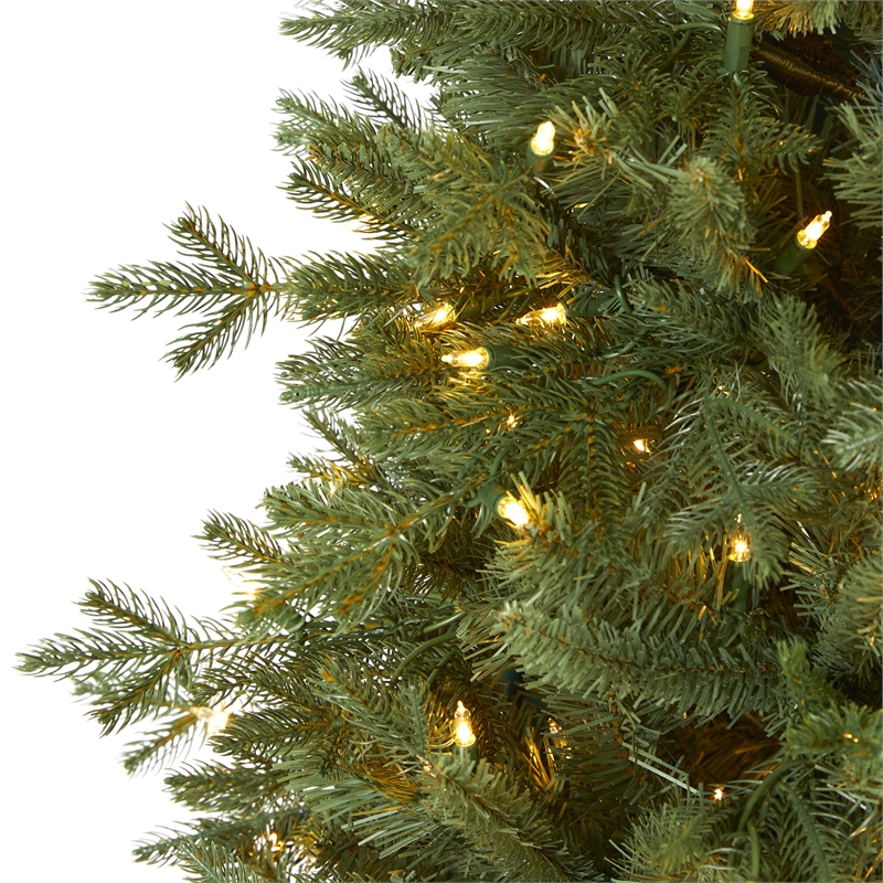Nearly Natural 6.5ft New Hampshire Spruce Christmas Tree w/ 500 Warm White