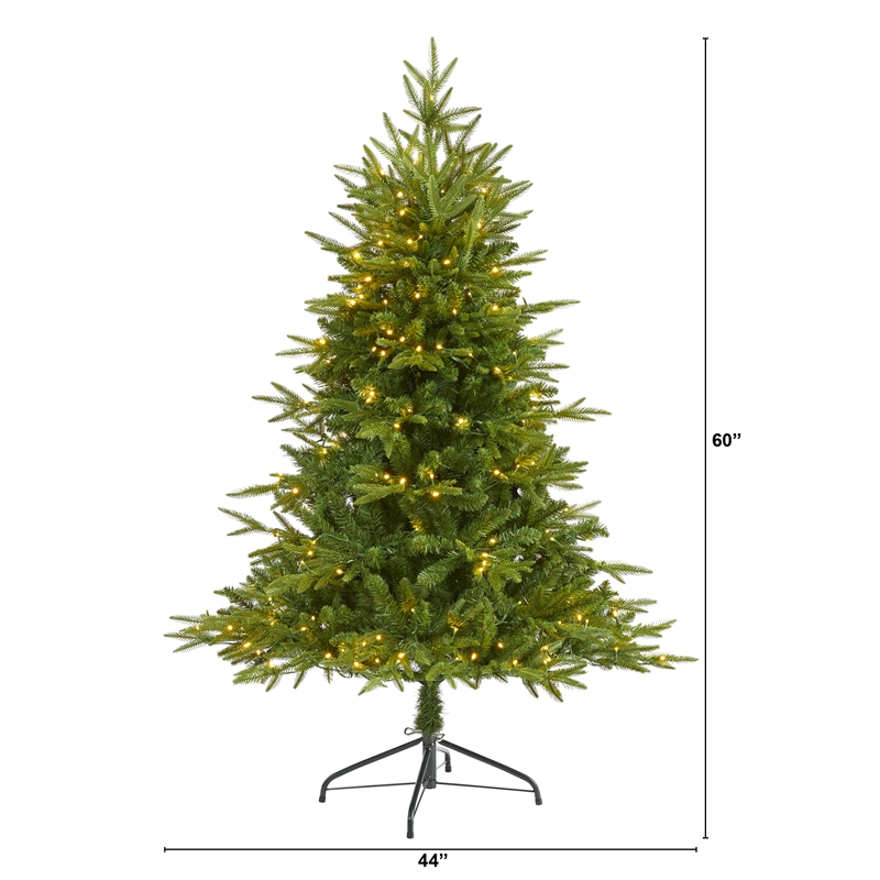 Nearly Natural 5ft Colorado Mountain Fir Natural Look Christmas Tree