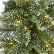 Nearly Natural 3ft Wisconsin Slim Snow Tip Pine Christmas Tree w/50 Clear LED