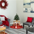 Nearly Natural 2ft Frosted Pine Christmas Tree w/ 35 Clear LED Lights