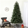 Nearly Natural 7.5ft Snowed Tipped Clermont Mixed Pine Christmas Tree