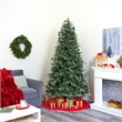 Nearly Natural 7.5ft Snowed Tipped Clermont Mixed Pine Christmas Tree