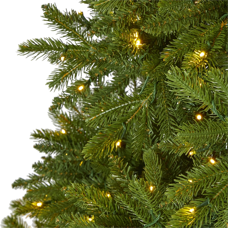 Nearly Natural 9ft Sierra Spruce Natural Look Christmas Tree w/ 1000 Clear LED