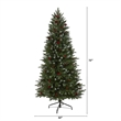 Nearly Natural 6ft Snow Tipped Portland Spruce Christmas Tree