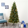 Nearly Natural 6ft Snow Tipped Portland Spruce Christmas Tree