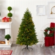 Nearly Natural 5ft Sun Valley Fir Artificial Christmas Tree w/ 200 Clear LED