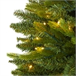 Nearly Natural 6ft Sun Valley Fir Artificial Christmas Tree w/ 300 Clear LED