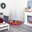 Nearly Natural 5ft White Artificial Christmas Tree with 350 Bendable Branches