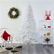 Nearly Natural 7ft White Artificial Christmas Tree with 1000 Bendable Branches