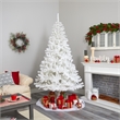 Nearly Natural 7ft White Artificial Christmas Tree with 1000 Bendable Branches