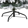 Nearly Natural 4ft Flocked Vermont Mixed Pine Christmas Tree w/ 100 Clear LED
