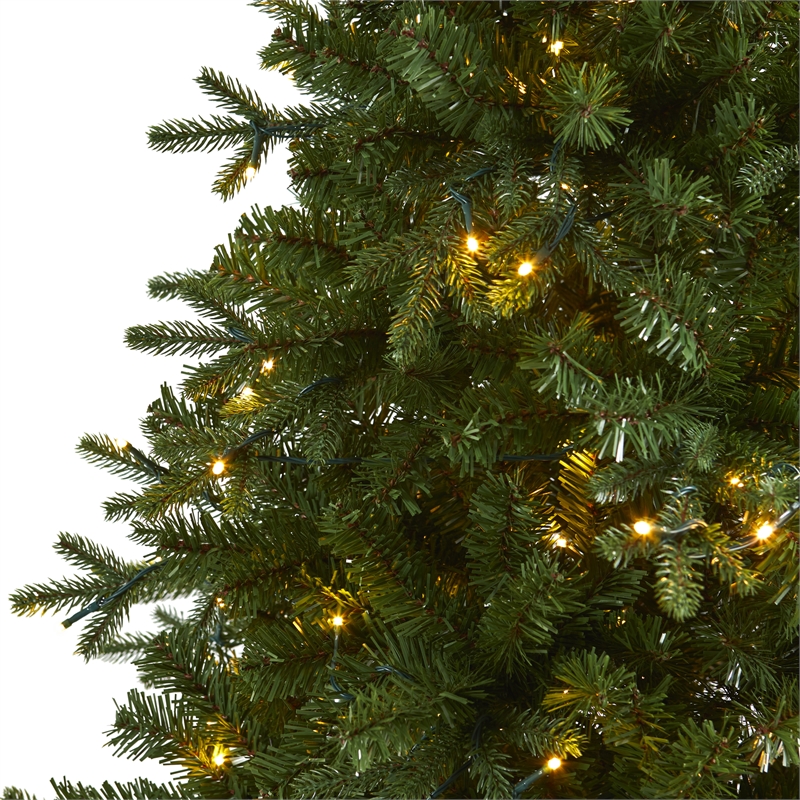 Nearly Natural 6ft Vermont Fir Artificial Christmas Tree w/250 Clear LED Lights