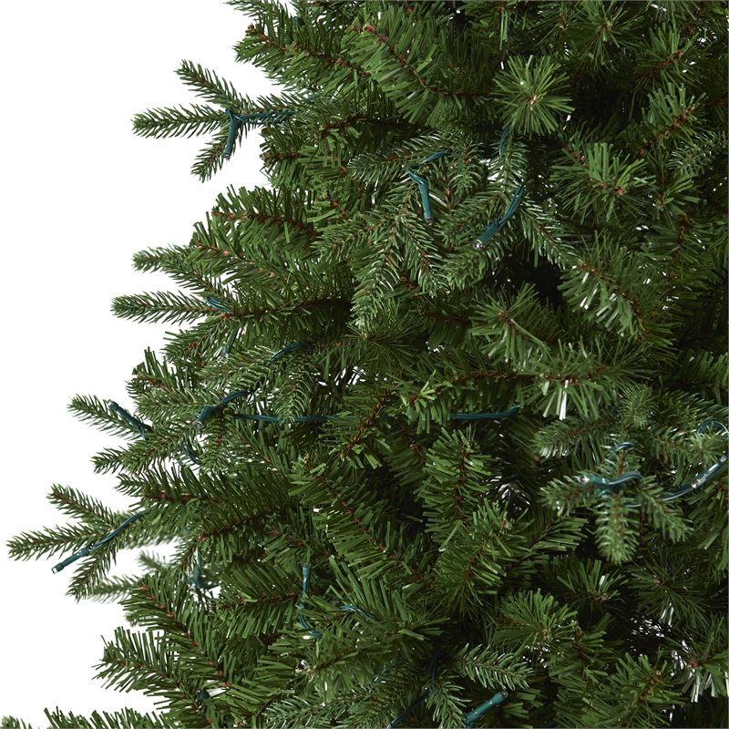Nearly Natural 6ft Vermont Fir Artificial Christmas Tree w/250 Clear LED Lights