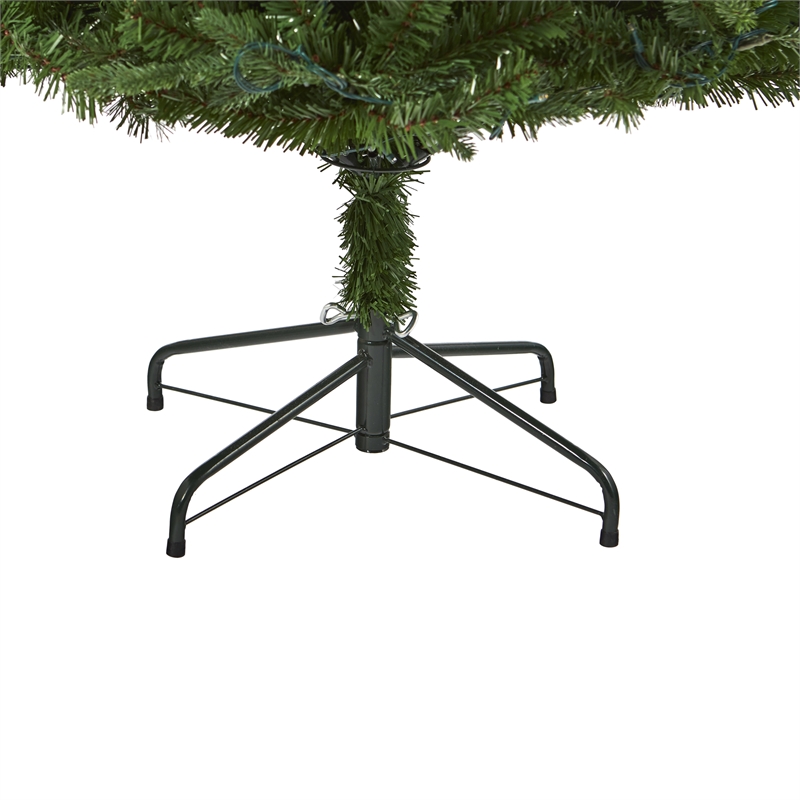 Nearly Natural 6ft Vermont Fir Artificial Christmas Tree w/250 Clear LED Lights