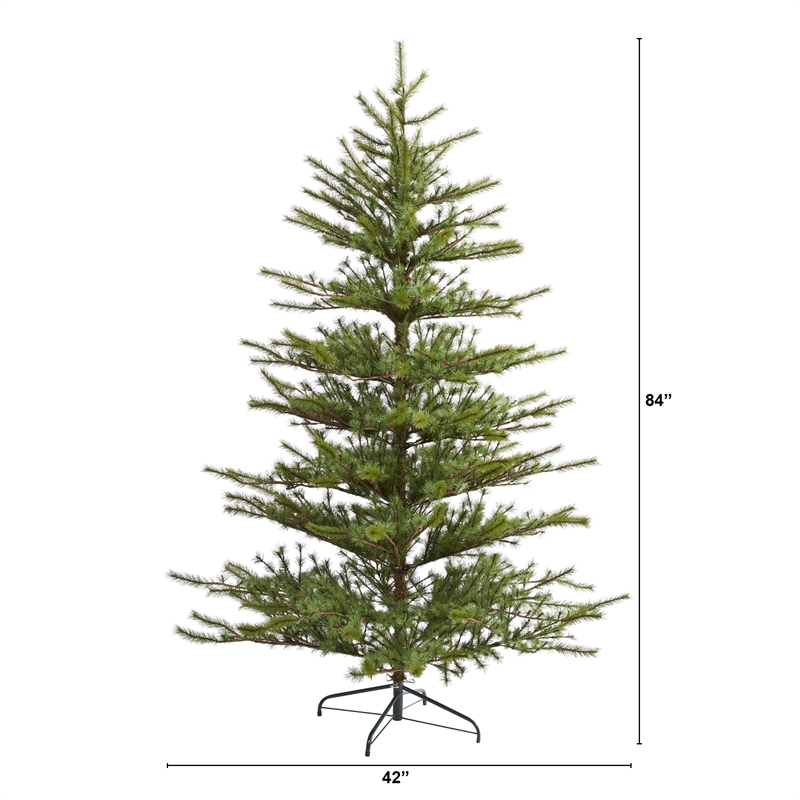 Nearly Natural 7ft Vancouver Mountain Pine Christmas Tree