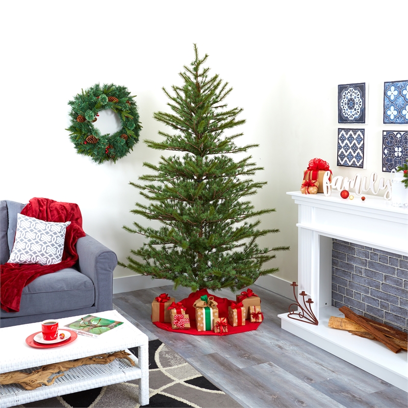 Nearly Natural 7ft Vancouver Mountain Pine Christmas Tree