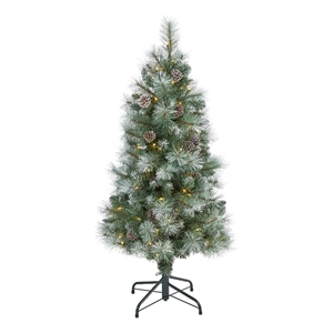 Nearly Natural 4ft Frosted Tip British Columbia Mountain Pine Christmas Tree