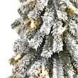 Nearly Natural 2ft Flocked Grand Alpine Christmas Tree w/ 35 Clear Lights