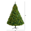Nearly Natural 8ft West Virginia Full Bodied Mixed Pine Christmas Tree w/700 LED
