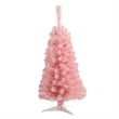 Nearly Natural 3ft Pink Artificial Christmas Tree with 50 LED Lights in Pink