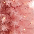 Nearly Natural 3ft Pink Artificial Christmas Tree with 50 LED Lights in Pink