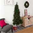 Nearly Natural 6ft Flat Back Montreal Mountain Pine Christmas Tree