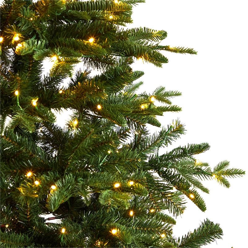 Nearly Natural 7ft Montreal Spruce Christmas Tree w/ 650 Warm White LED