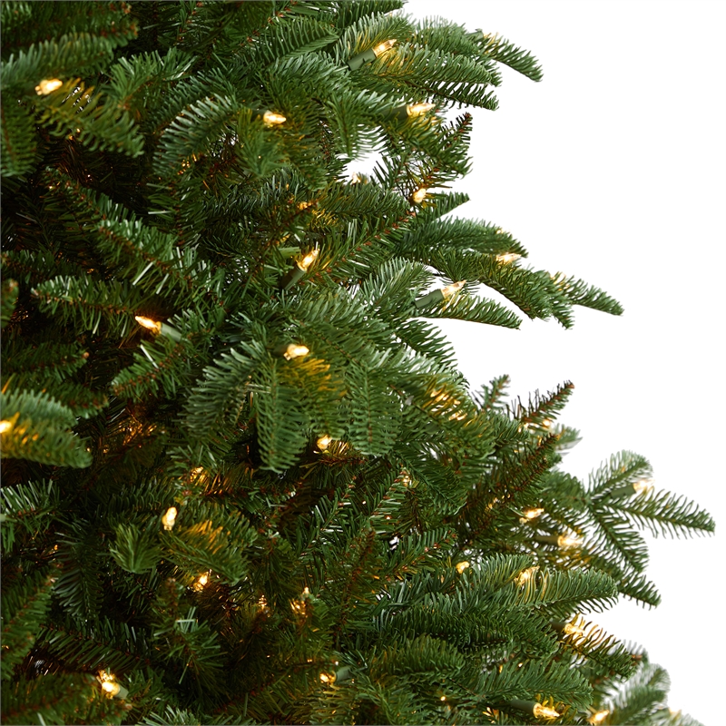 Nearly Natural 8ft South Carolina Spruce Christmas Tree w/ 700 White Warm Lights