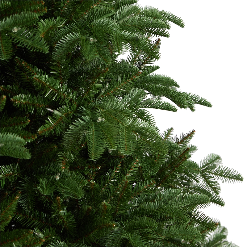 Nearly Natural 8ft South Carolina Spruce Christmas Tree w/ 700 White Warm Lights