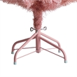Nearly Natural 4ft Holiday Frosted Pink Cashmere Christmas Tree in Pink