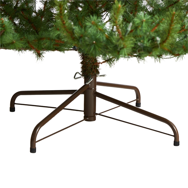 Nearly Natural 8ft Vancouver Mountain Pine Christmas Tree w/ 650 Clear Lights