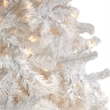 Nearly Natural 10ft White Christmas Tree with 800 LED Lights in White
