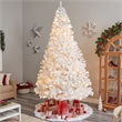 Nearly Natural 10ft White Christmas Tree with 800 LED Lights in White