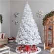 Nearly Natural 10ft White Christmas Tree with 800 LED Lights in White