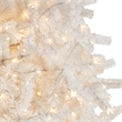 Nearly Natural 11ft White Christmas Tree with 1000 LED Lights in White