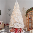 Nearly Natural 11ft White Christmas Tree with 1000 LED Lights in White