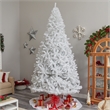 Nearly Natural 11ft White Christmas Tree with 1000 LED Lights in White