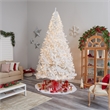 Nearly Natural 11ft White Christmas Tree with 1000 LED Lights in White