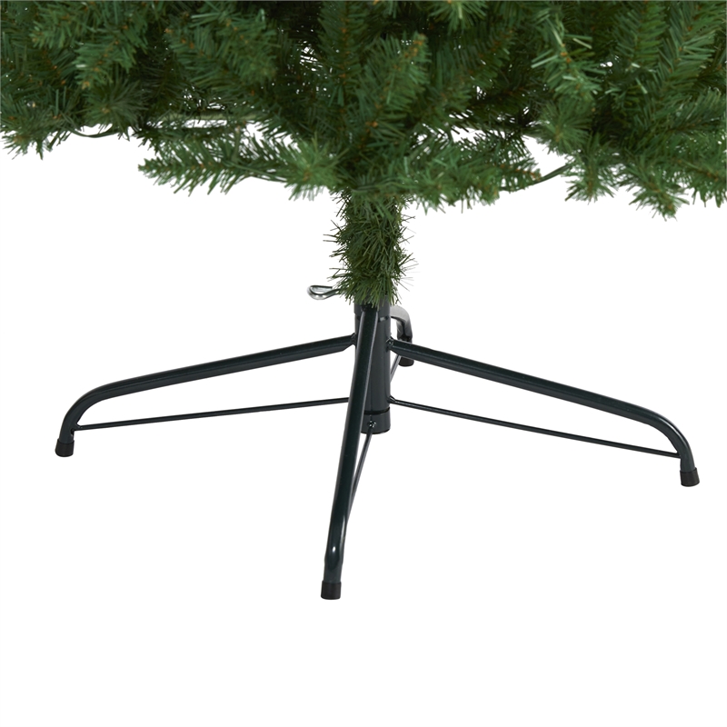 Nearly Natural 8ft Slim Green Mountain Pine Christmas Tree