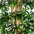 Nearly Natural 12ft Artificial Bamboo Tree with Real Bamboo Trunks in Green