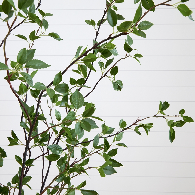 Nearly Natural 7ft Minimalist Citrus Artificial Tree in Green