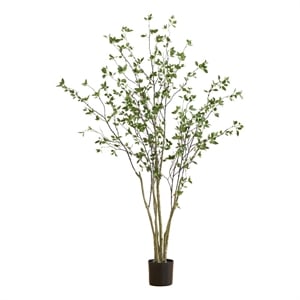 Nearly Natural 7ft Minimalist Citrus Artificial Tree in Green