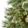 Nearly Natural 7ft Wisconsin Slim Snow Tip Pine Green Christmas Tree
