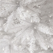 Nearly Natural 13ft Slim White Christmas Tree with 1350 Warm White LED Lights