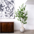 Nearly Natural 6ft Artificial Birch Tree with Real Touch Leaves in Green